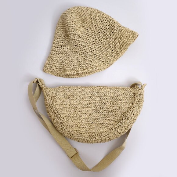 Uniqlo ROUND MINI CROCHET BAG + HAT - Picture 1 of 1